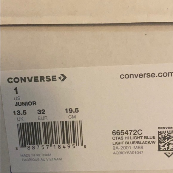 Converse Unicorn Ctas Canvas High Light Blue Kid’s - Picture 10 of 10